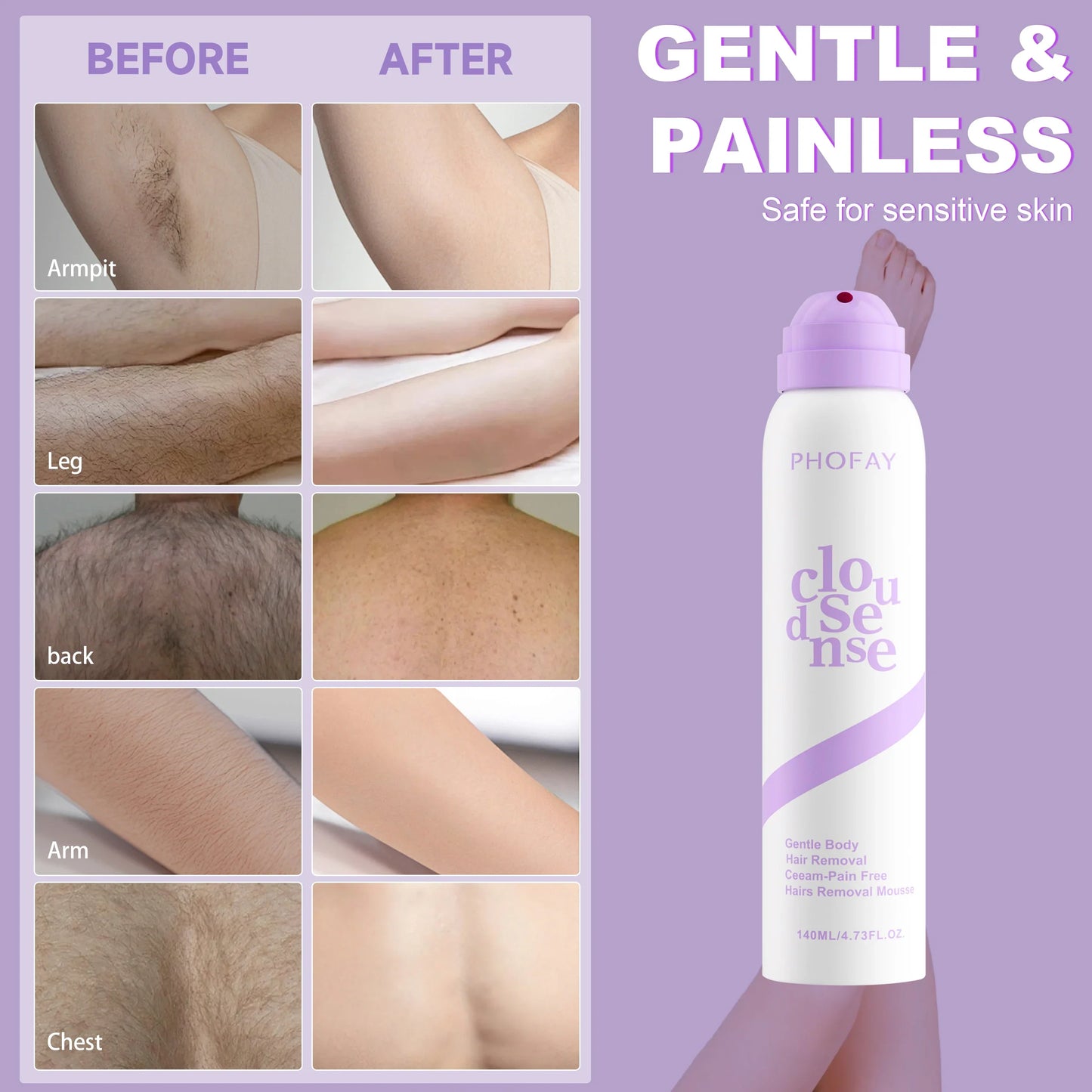 Smooth & Easy Hair Removal Spray